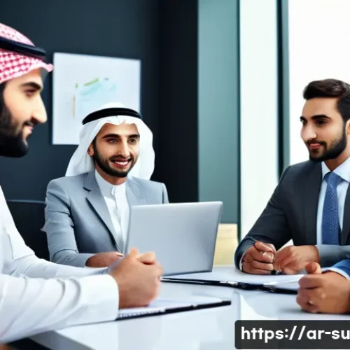 Home 31 상황 맥락화 커뮤니케이션과 갈등 관리 - A diverse group of Arab professionals engaged in a formal business meeting in a modern office settin...